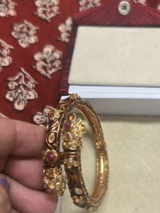 Minakari polki jadau openable kada