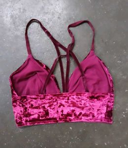 Crushed Velvet Bra