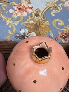 Pomegranate Trinket pot Set with tray