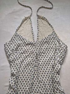 White Lace Halter Top