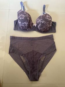 Floral Lace Padded Bra &amp; Panty Set