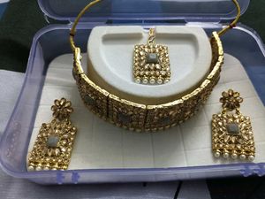 Gold Plated Kundan Choker Set
