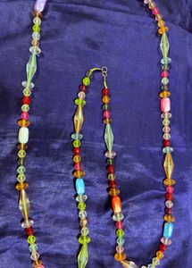 Y2k style Colorful Beaded Necklace cum bracelet