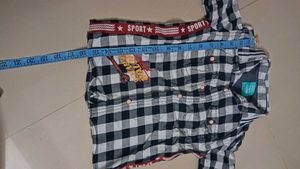 Boys Plaid Shirt &amp; Jeans Set