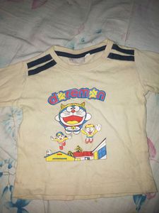 New Born Baby Tshirt, Cream Colour,Unisex