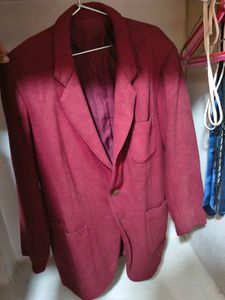 Men's Burgundy Blazer