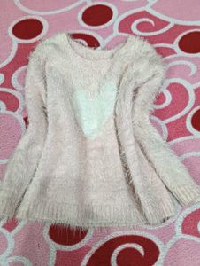 Cute Pink Heart Sweater