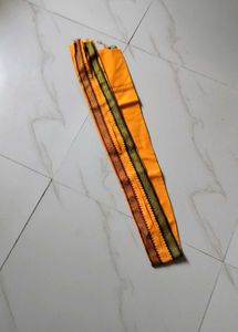 Elegant Yellow Cloth with Intricate Border