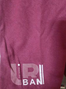 Maroon Graphic Print T-Shirt for gym