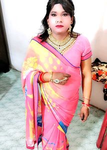 Vibrant Pink Saree with blause
