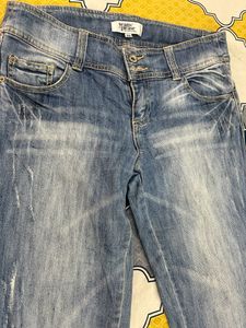 Ice blue jeans