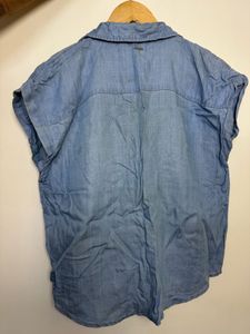 ONLY Denim Button-Up Shirt boxy look