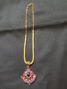 Purple Coloure Small Girl  Chain .