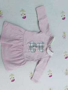 Baby Girl Pink Teddy Bear Dress