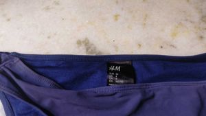 Blue Bikini Bottom with Tie Sides