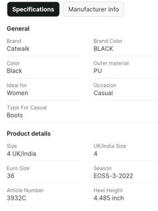 Catwalk Black Heeled Ankle Boots