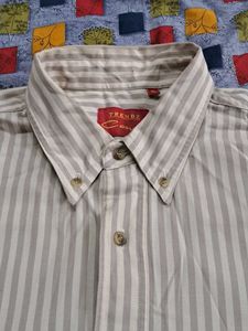 Striped Casual Button-Down