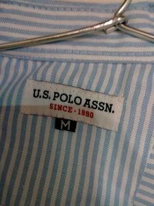 Men's Striped Button-Down U.S Polo Assn