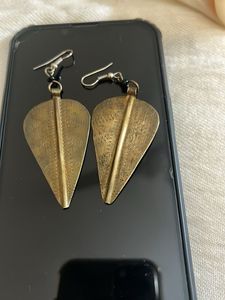 Vintage Statement Leaf Earrings
