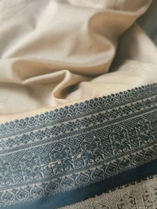 Plain Saree With Black Border