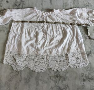 Korean White Top Bust 54 Plus Size