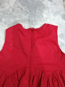 Chic Red Flare Dress