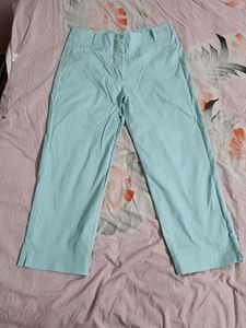 Sky Blue Wide Leg Denim
