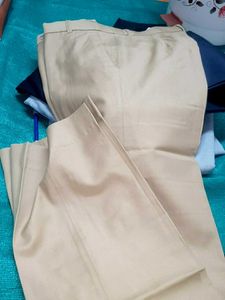 Classic Beige Chinos 32 s with full lenth margin