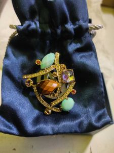 Bohemian Gemstone pandent with ring