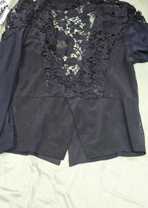 Elegant Lace Detail Blouse