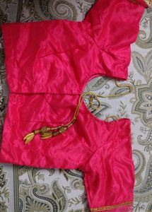 beautiful pink embroidery saree