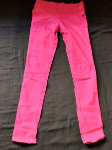 Bright Pink Skinny Pants