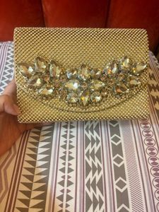 Sparkling Embellished Clutch Bag