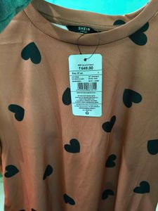Cute Heart Print Lounge Set