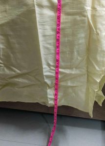 Men's Yellow Silk Kurta
