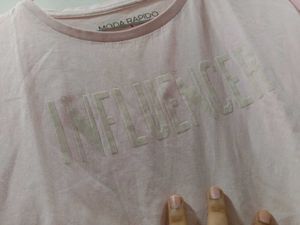 Pink "Influencer" Graphic T-Shirt