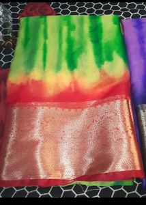 multi color saree