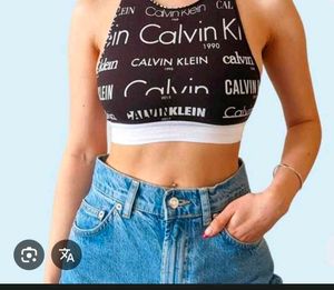 Calvin Klein Logo Crop Top