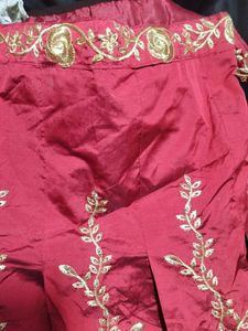 Lahnga choli maroon