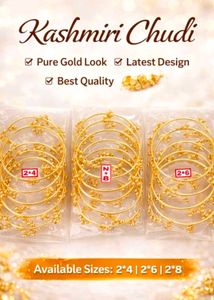 Elegant Gold Bangles with Bell Charms