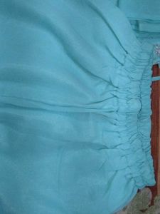 Beautiful Blue Nyra cut Kurta Set with Embellishme