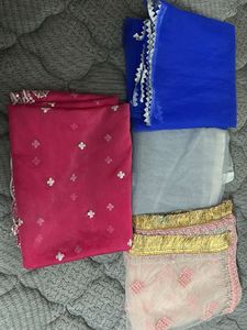 Embroidered Dupattas Set