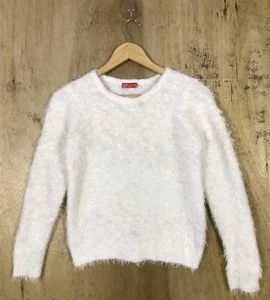 Cozy Off-Shoulder Fuzzy Sweater