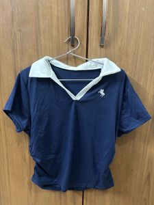 Navy Blue Polo T-shirt