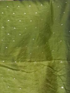 Elegant Green Saree with Embellishments