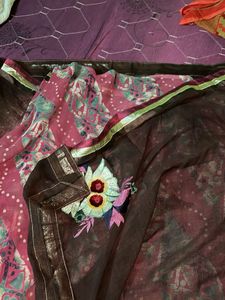 Embroidered Saree