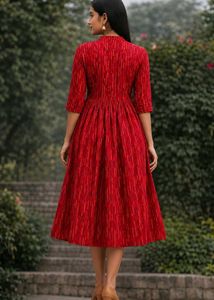 Striped Red Dress