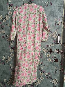 Floral Print Cotton Kurta