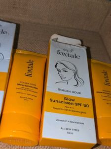 Foxtale Golden Hour Glow Sunscreen SPF 50 1 piece