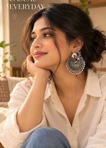 Peacock Design Jhumka Earrings